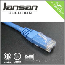 Cable de 4PR 24AWG RJ45 UTP CAT5e / cable del remiendo / cable de remiendo / cable de Ethernet, 100Mhz / PVC / LSOH